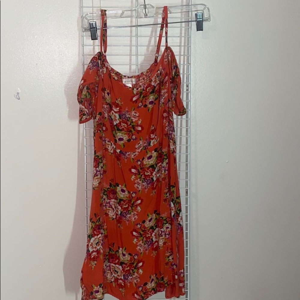 pink floral sundress